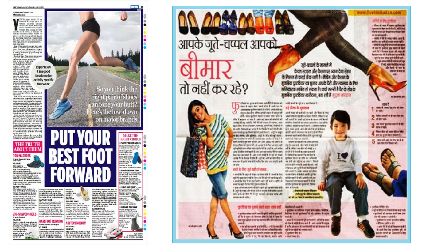 Foot care newspaper article